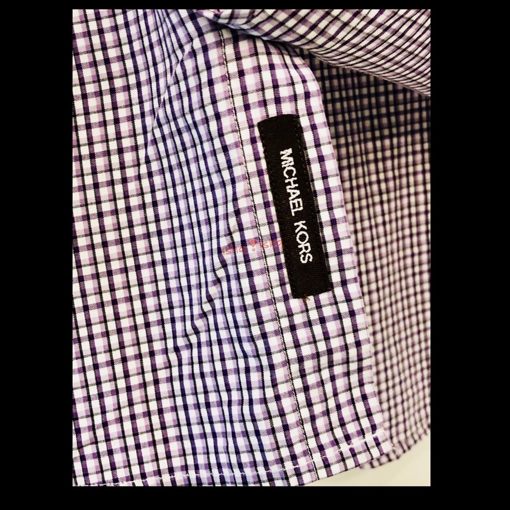 Michael Kors Tailored Fit Roll Tab Button Up Shirt - Picture 7 of 7